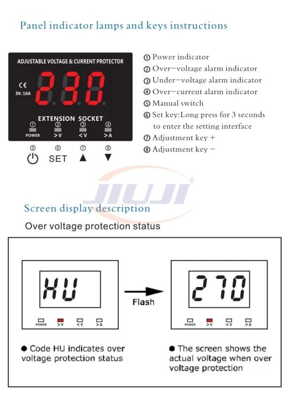JJSVA-FC4 VA Protector Power Strip - 图片 2