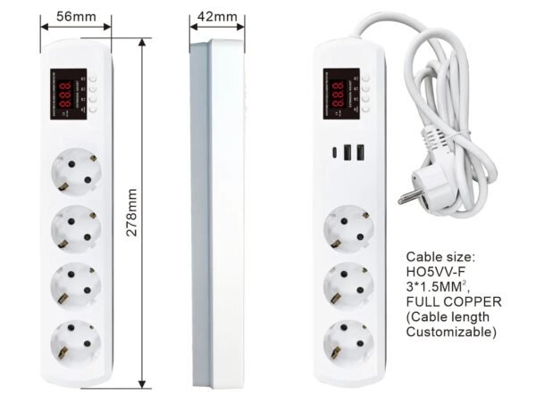 JJSVA-FC4 VA Protector Power Strip - 图片 6