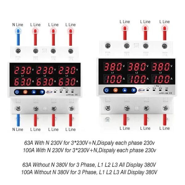 JJTP2-63V Three Phase Voltage Protector - 图片 4