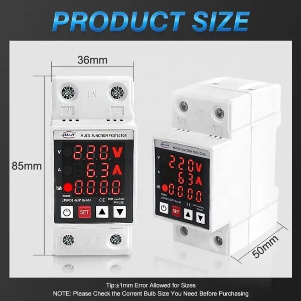 JJVPD1-63P Voltage Current Leakage Protector - 图片 2