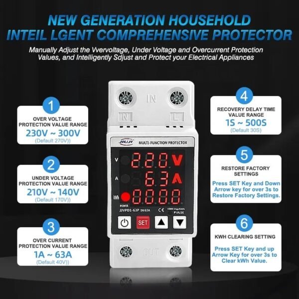 JJVPD1-63P Voltage Current Leakage Protector - 图片 6